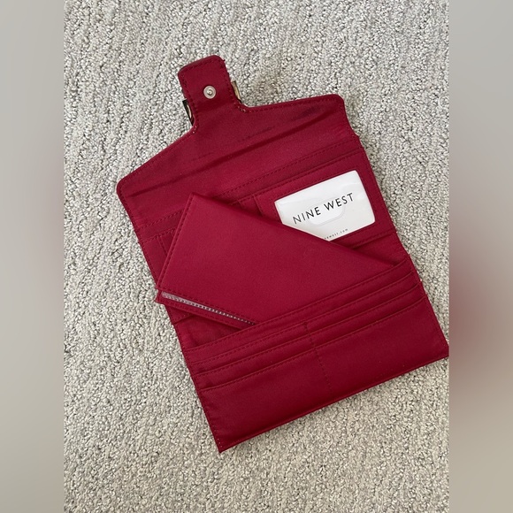 Nine West Burgundy Wallet - Picture 6 of 8